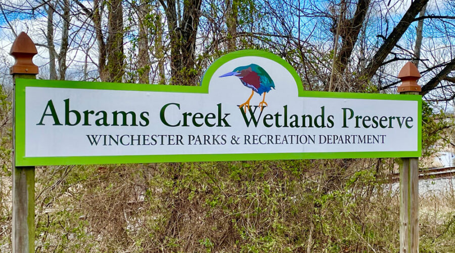 Nature Walk at the Abrams Creek Wetlands Preserve, Winchester, Virginia. Saturday, September 16, 9:00-11:00 a.m.